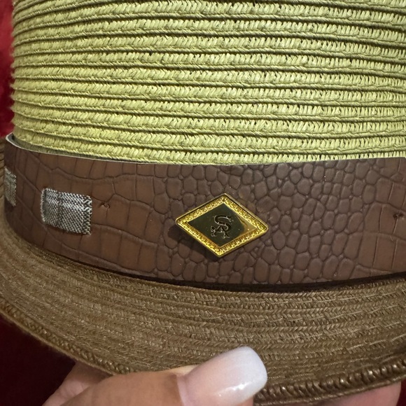 Stacy Adams Olive and Brown Fedora - Picture 4 of 6